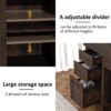 AHB 58" Executive Desk, Home Office Desk with Drawers and Cabinet, Wooden Workstation with Storage, Farmhouse Desk for Writing, Studying, Working