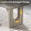 Tribesigns Modern Executive Desk, 70.9" Large Office Computer Desk, Conference Table Meeting Room Table, Simple Workstation Business Furniture for Home Office, Grey