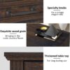 AHB 58" Executive Desk, Home Office Desk with Drawers and Cabinet, Wooden Workstation with Storage, Farmhouse Desk for Writing, Studying, Working
