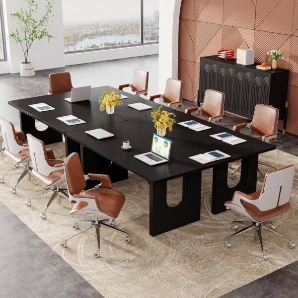 Tribesigns Modern Executive Desk, 70.9" Large Office Computer Desk, Conference Table Meeting Room Table, Simple Workstation Business Furniture for Home Office
