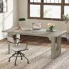 Tribesigns Modern Executive Desk, 70.9" Large Office Computer Desk, Conference Table Meeting Room Table, Simple Workstation Business Furniture for Home Office, Grey