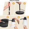 FOLKSMATE LED Floor Lamp, Medusa 3 Head Modern Adjustable Gooseneck Tall Standing Light for Living/Kids Room, Bedroom, Office, Dorm