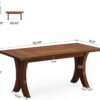 Tribesigns Executive Desk, 63" Large Office Desk, Wood Computer Writing Desk, Mid-Century Laptop Desk Meeting Room Table, Modern Business Workstation Table for Home Office