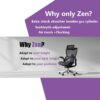 Ergonomic Office Chair, Big and Tall Mesh Home Desk Chair with Adaptive Lumbar Support, Gaming Chair with Headrest, 5D Armrest,90-130°Tilt, BIFMA Certified, Model Zen (Purple)