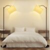 BoostArea Floor Lamp for Living Room,Arc Floor Lamp with Remote Control,Stepless Dimmable Brightness & Colors Temperature 2700k-6500k,Modern Standing Lamp for Bedroom Study Room Office,White