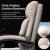 Executive Office Chair Comfortable Desk Chairs with Foot Rest High Back Computer Gaming Chairs Reclining PU Leather Swivel Work Chair for Home Office