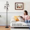 9MMML Floor Lamp for Living Room, Farmhouse Industrial Dimmable Floor lamp,3 Lights Metal Cage Tree Standing Lamp,68", 3Pcs Led Bulbs Included