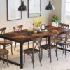Tribesigns Modern Computer Desk, 78.7 x 39.4 inch X Large Executive Office Desk Computer Table Study Writing Desk Workstation for Home Office,Rustic/Black