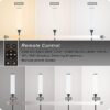 Floor Lamp with Remote Control, Floor Lamps for Living Room/Bedroom/Office, Stepless Adjustable 3000K-6000K Colors and 10-100% Brightness,Standing Light with Foot Switch (Black+Beige Linen)
