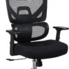 VECELO High Back Ergonomic Office Chair, Big and Tall Mesh Desk Chair with Wheels, Tilt Function, 3D Armrests & Headrest, Lumbar Support, Swivel Rolling Computer Chair for Task, Home Office, Black