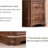 T4TREAM 6-Tier Bookcase with 2 File Drawers, 72" Tall Farmhouse Bookshelf with Storage & Adjustable Shelves, Wooden Floor Standing Display Book Shelf Organizer for Home Office, Reclaimed Barnwood