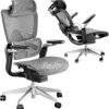 Ergonomic Office Chair, Big and Tall Mesh Home Desk Chair with Adaptive Lumbar Support, Gaming Chair with Headrest, 5D Armrest,90-130°Tilt, BIFMA Certified, Model Zen (Grey)