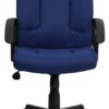 Flash Furniture Garver Mid-Back Navy Fabric Executive Swivel Office Chair with Nylon Arms