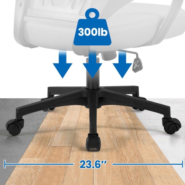 Yaheetech Mid Back Office Chair Executive Task Swivel Rolling Gaming Chair with Lumbar Support and Armrests Rolling Casters, Dark Grey