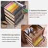 T4TREAM 6-Tier Bookcase with 2 File Drawers, 72" Tall Farmhouse Bookshelf with Storage & Adjustable Shelves, Wooden Floor Standing Display Book Shelf Organizer for Home Office, Reclaimed Barnwood