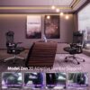 Ergonomic Office Chair, Big and Tall Mesh Home Desk Chair with Adaptive Lumbar Support, Gaming Chair with Headrest, 5D Armrest,90-130°Tilt, BIFMA Certified, Model Zen (Purple)