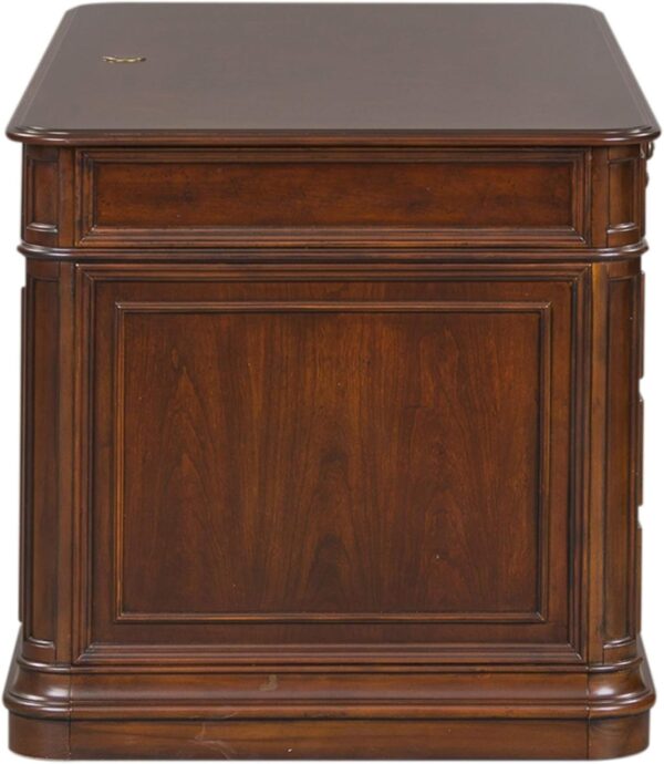 Liberty Furniture Industries Brayton Manor 5 Piece Jr Executive Set, W66 x D24 x H25, Dark Brown
