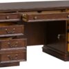 Liberty Furniture Industries Brayton Manor 5 Piece Jr Executive Set, W66 x D24 x H25, Dark Brown