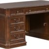 Liberty Furniture Industries Brayton Manor 5 Piece Jr Executive Set, W66 x D24 x H25, Dark Brown
