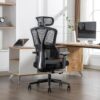 Ergonomic Mesh Office Chair -400 lbs Big and Tall Desk Chair Ergonomic Office Chair with Lumbar Support, Comfortable Computer & Gaming Chair, Black