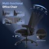 81h7yYW0yeL._AC_SL1500_.jpg COLAMY Ergonomic Mesh Office Chair, Computer Executive Desk Chair, Ergonomic Office Chair Lumbar Support with Flexible Backrest, Slide Seat, Blackgrey