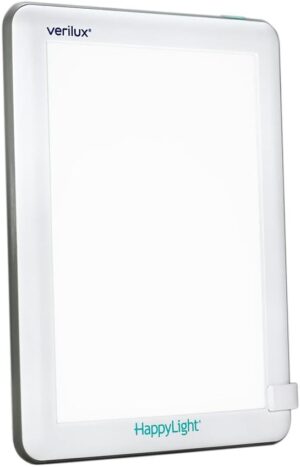 417TwOw92FL._AC_SL1000_.jpg Verilux HappyLight Lucent - One-Touch Light Therapy Lamp with 10,000 Lux, UV-Free, LED Bright White Light & Detachable Stand for Boosting Mood & Improving Sleep