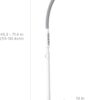 Verilux HappyLight Duo - 2-in-1 Light Therapy & Task Floor Lamp - UV-Free Full Spectrum LED, 10,000 LUX, Adjustable Brightness and Color, Flexible Gooseneck, and Adjustable Height