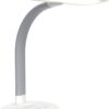 Verilux HappyLight Duo - 2-in-1 Light Therapy & Task Desk Lamp - UV-Free Full Spectrum LED, 10,000 LUX, Adjustable Brightness and Color, Flexible Gooseneck, and Integrated USB Charging Port