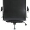 Alera Neratoli Series High-Back Swivel/Tilt Chair, Black Leather, Chrome Frame