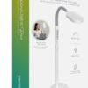 Verilux HappyLight Duo - 2-in-1 Light Therapy & Task Floor Lamp - UV-Free Full Spectrum LED, 10,000 LUX, Adjustable Brightness and Color, Flexible Gooseneck, and Adjustable Height