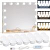 61q07Vec9aL._AC_SL1500_.jpg 22.6ft Led Vanity Mirror Lights with 14 Dimmable Light Bulbs Makeup Vanity Lights for Big Long Mirror,Mirror Not Included
