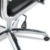 Alera Neratoli Series High-Back Swivel/Tilt Chair, Black Leather, Chrome Frame
