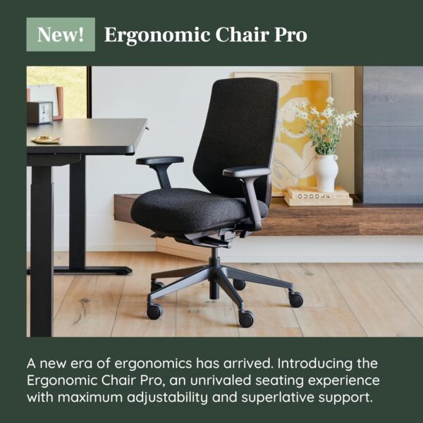 81U42DybGKL._AC_SL1500_.jpg Branch Ergonomic Chair Pro - Mesh Office Chair with 14 Points of Adjustment - Height, Depth & Tilt Adjustable - 5D Armrests - Forward Tilt, Smooth Recline, and Lumbar Support - Black Boucle