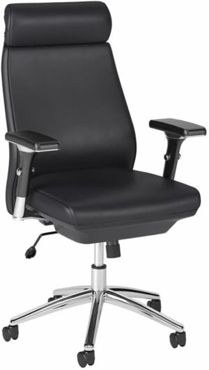 41CGpRP6uQL._AC_SL1000_.jpg Bush Business Furniture Studio C High Back Leather Executive Office Chair in Black, Comfortable Seating Solution for Home or Professional Workspace