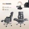 71-G1SiBw-L._AC_SL1500_.jpg Big and Tall Office Chair, Flip Armrests for Pets & Cross Legged Sitting, Executive Ergonomic Computer Gaming Chair with Foot Rest, Teddy Fleece Wide Seat Reclining Desk Chair