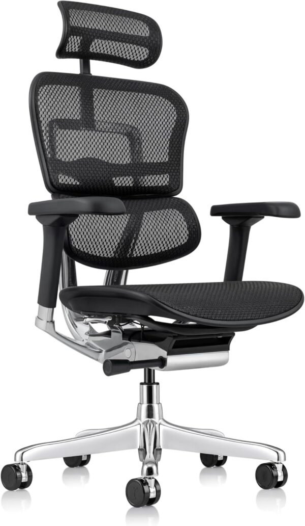71WIEqNh4jL._AC_SL1500_.jpg Ergohuman Eurotech ME7ERG GEN2 High Back Mesh Office Chair with Tilt Tension Control, Tilt Lock, Back Angle, Back Height, Synchro Tilt, Seat Height, Seat Depth, and Arm Height Adjustments, Black