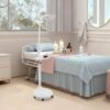 16X Magnifying Floor Lamp with Esthetician Light, Stepless Dimmable Magnifying Floor Lamp with 5 Wheel Rolling Base, LED Lighted Standing Mag Lamp for Tattoo,Crafts, Sewing, Lash & Facials Nail