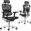 816BuqHT2CL._AC_SL1500_.jpg Ergohuman Eurotech ME7ERG GEN2 High Back Mesh Office Chair with Tilt Tension Control, Tilt Lock, Back Angle, Back Height, Synchro Tilt, Seat Height, Seat Depth, and Arm Height Adjustments, Black