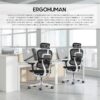 81GulrZeFvL._AC_SL1500_.jpg Ergohuman Eurotech ME7ERG GEN2 High Back Mesh Office Chair with Tilt Tension Control, Tilt Lock, Back Angle, Back Height, Synchro Tilt, Seat Height, Seat Depth, and Arm Height Adjustments, Black