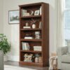 Sauder 5-Shelf Split Bookcase/ Book shelf, Oiled Oak finish