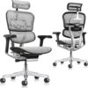 81w3C0HWhTL._AC_SL1500_.jpg Ergohuman Eurotech ME7ERG GEN2 High Back Mesh Office Chair with Tilt Tension Control, Tilt Lock, Back Angle, Back Height, Synchro Tilt, Seat Height, Seat Depth, and Arm Height Adjustments, Grey