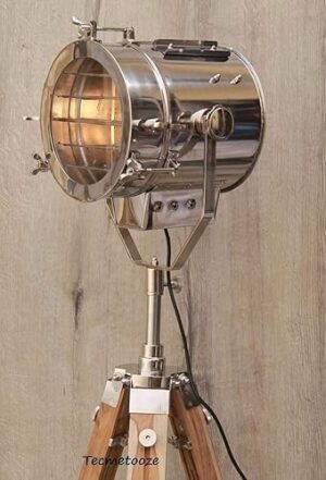Vintage Style Room Standing Floor Lamp Tripod Vintage Studio Spot Light Decor Nautical Modern Searchlight Home & Office Decorative Floor Lamp, Mid Century Standing Lamp, Light for Living Room,