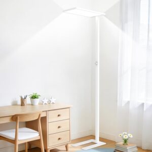 61wZGtZq93L._AC_SL1500_.jpg 120W Led Floor Lamp, 10000LM Full Spectrum Eye Care Reading Lamp, 77" Knob Dimming Tall Floor Lamp with 4000K Natural Daylight, Bright Corner Standing Lamp for Bedroom, Living Room, Study Room, Office
