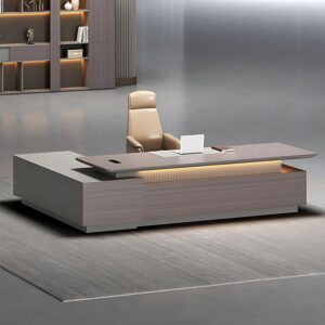 71oTPLcIfSL._AC_SL1500_.jpg ZGNBSD L Shaped Executive Desk - Modern Office Desk with Hidden Electrical Hole, Solid Wood Home Office Desk with 2 Drawers, Spacious Office Table with Easy Installation Required (70.8IN)