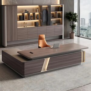 81SofaMHm1L._AC_SL1500_.jpg ZGNBSD Modern Executive Desk - L Shaped Office Table with 2 Drawers & 2 Cabinets, Solid Wood Office Desk with Hidden Electrical Hole, Easy Installation (70.8IN)